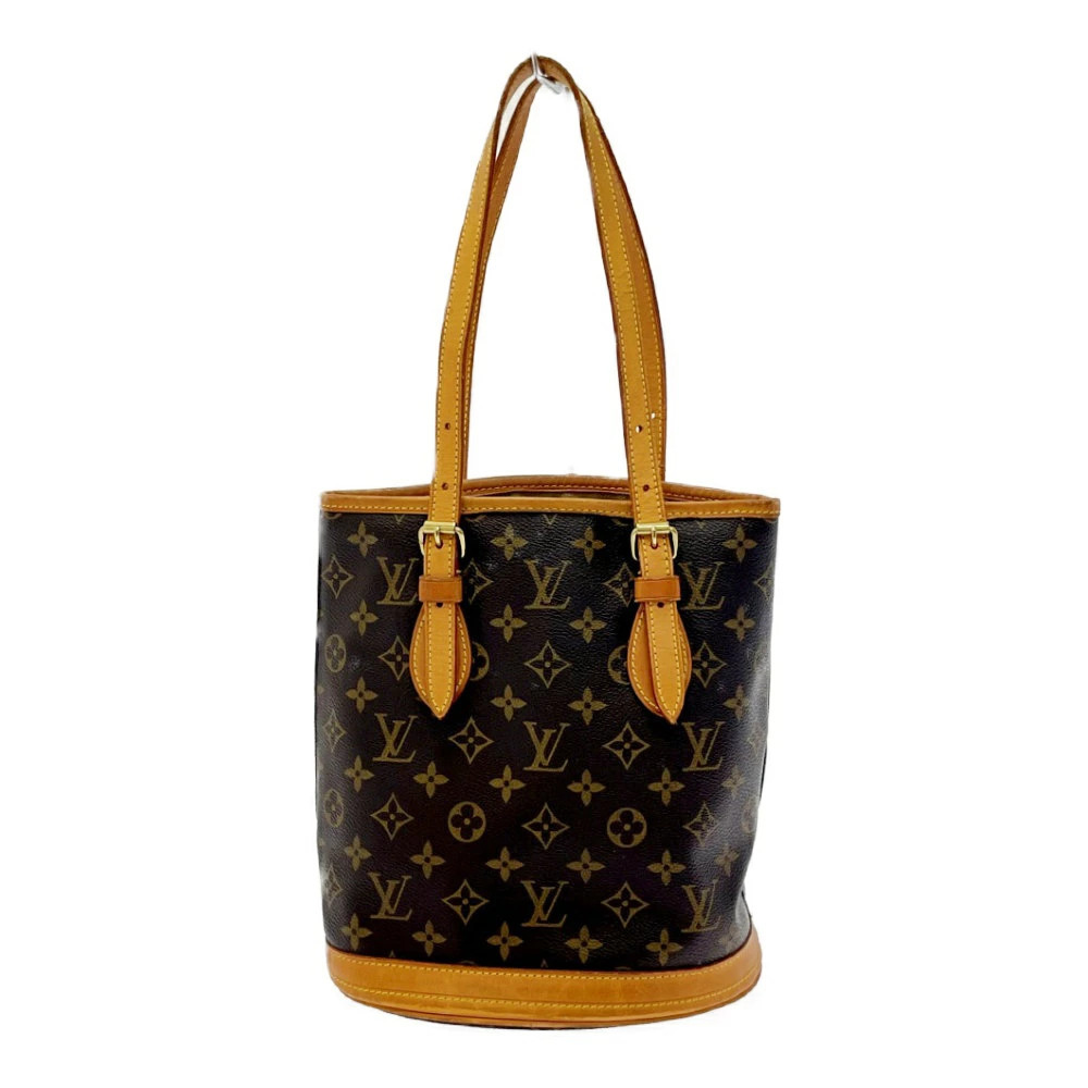 LOUIS VUITTON Monogram Bucket Shoulder Bag Brown